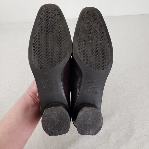 Joan & David Circa Comfort 365 Nadina Brown Leather Heeled Loafers Size 6.5 - Picture 5 of 11